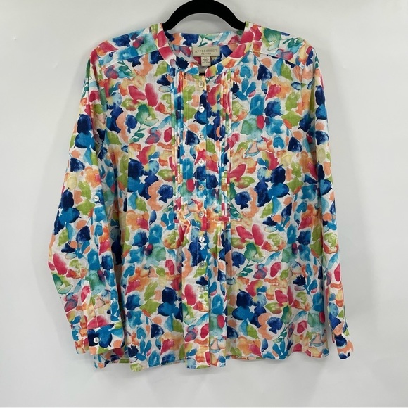 Appleseed's Tops - Appleseed's Floral 100% Cotton Shirt